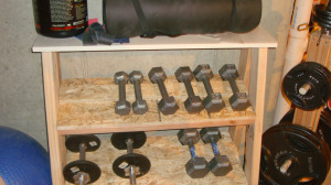 Wooden Dumbbell Rack